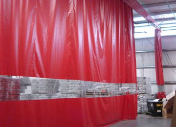 Factory Divider Curtains & PVC curtains. Fully customised factory and workshop screens
