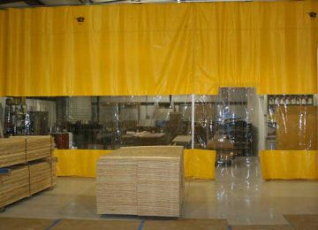 specializes in the manufacturing of auto body shop curtain walls to fit any space for a variety of uses relative to the auto body shop units