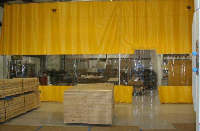 specializes in the manufacturing of auto body shop curtain walls to fit any space for a variety of uses relative to the auto body shop units