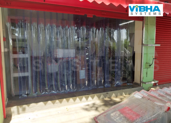 PVC Strip Curtains for Shop Entrances