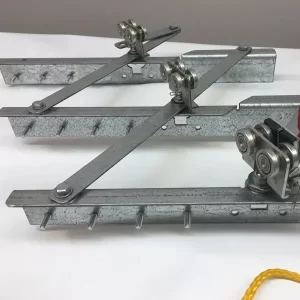 Industrial curtain hardware for installation in Chennai.