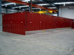 Full Enclosure Welding Cell with PVC Safety Curtains