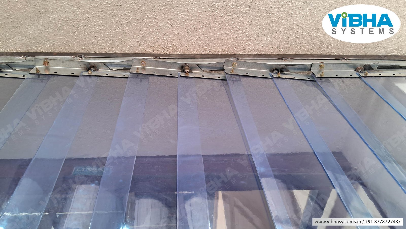 Accordion foldable PVC strip curtains for Bangalore’s industrial units.
