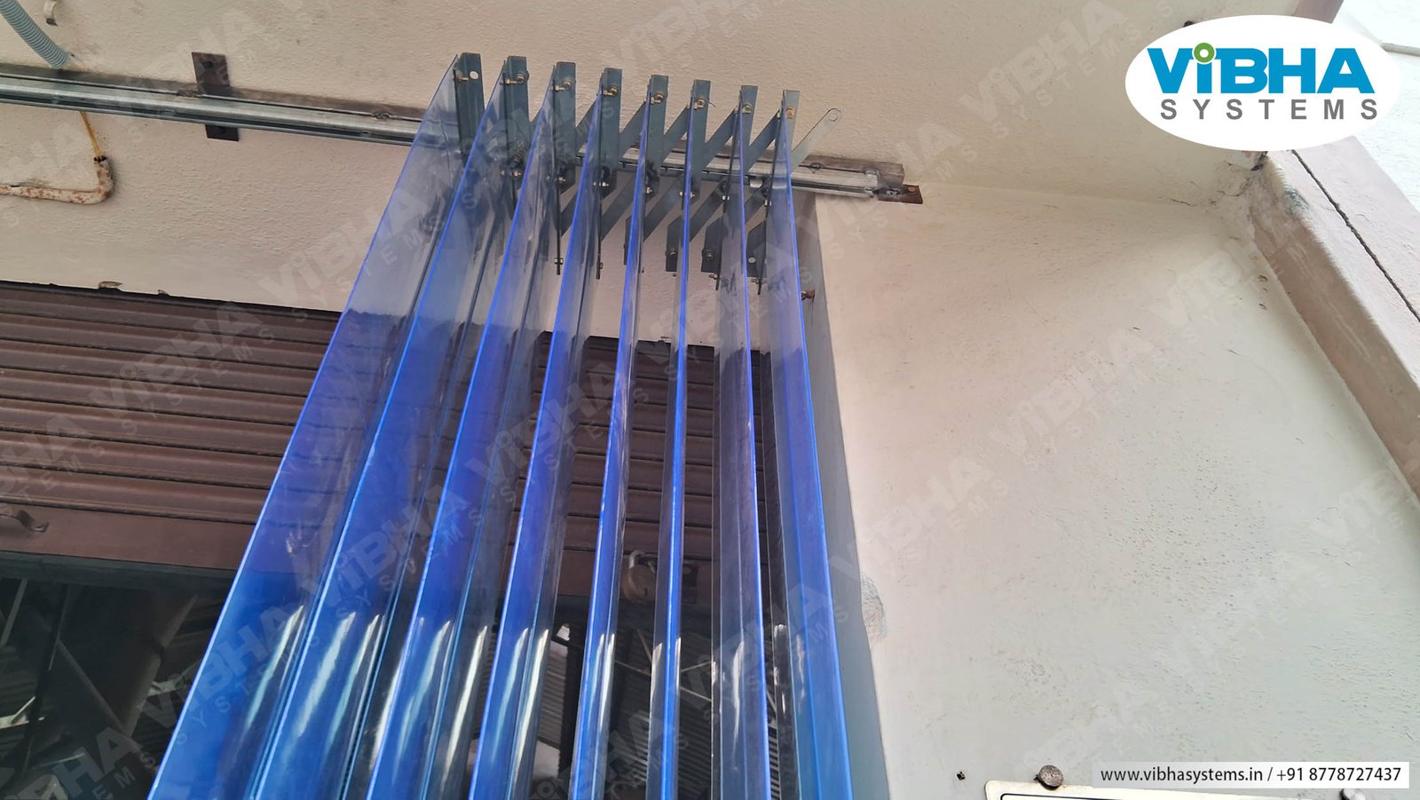 Flexible accordion foldable PVC curtains for Chennai workshops.