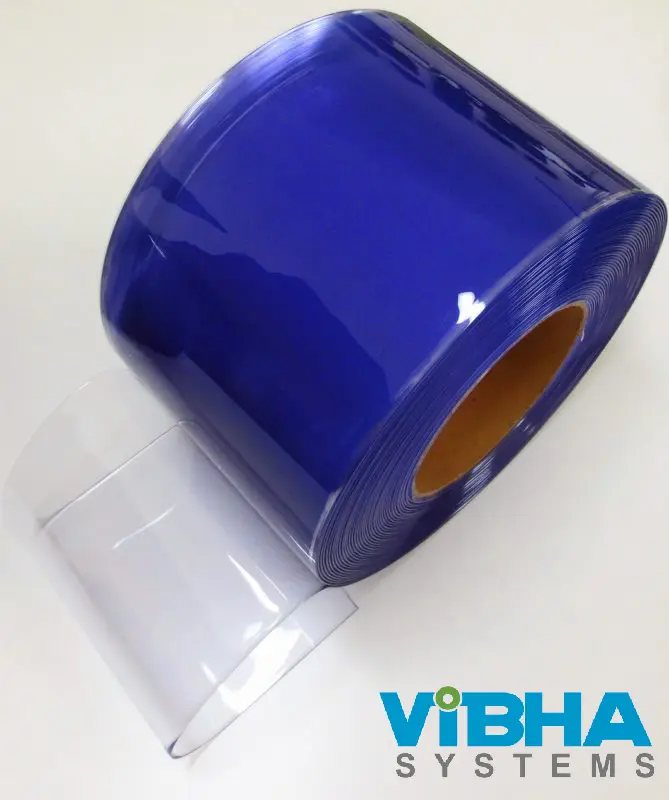 clear pvc strip rolls 200mmx2mmx50meter roll