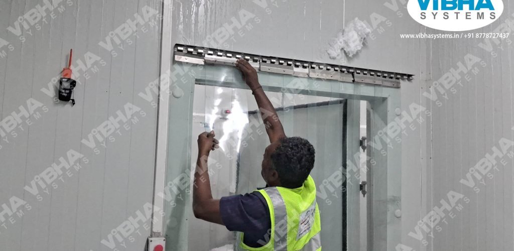 Freezer grade PVC curtains for meat storage in Delhi.